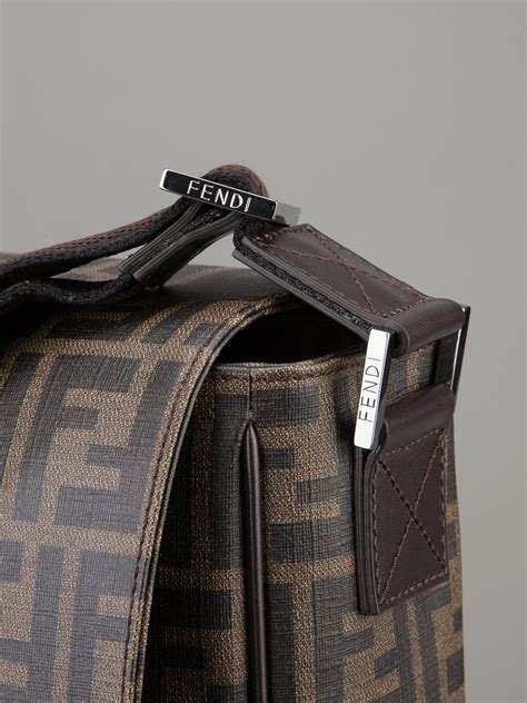 fendi pack small pouch - brown - messenger|Men's Luxury Messenger Bags & Designer Satchels .